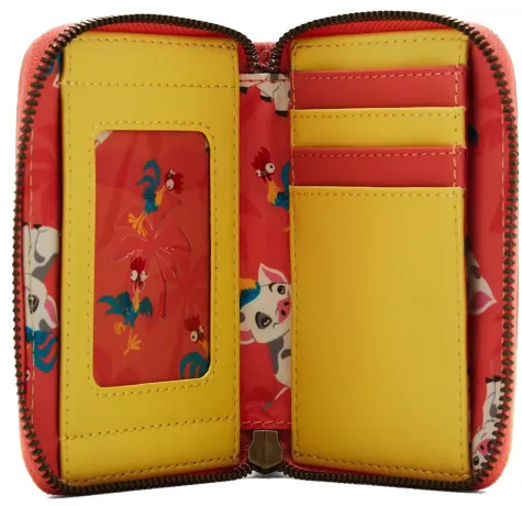 Portefeuille zippé Pua &amp; Hei Hei Coucher de soleil Loungefly