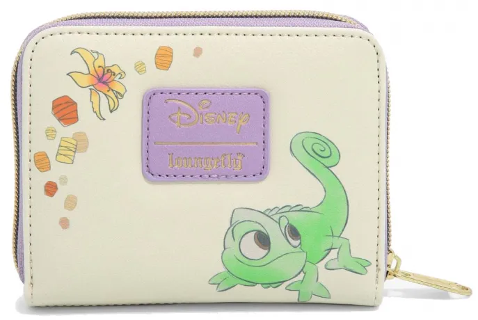 Portefeuille zippé Raiponce et Pascal Loungefly