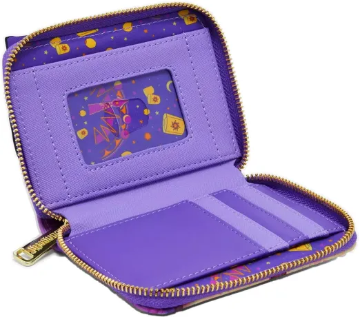 Portefeuille zippé Raiponce Fenêtre et Lanternes Lenticulaire Loungefly