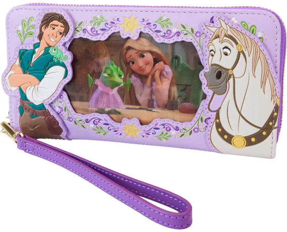 Portefeuille zippé Raiponce Lenticulaire Loungefly