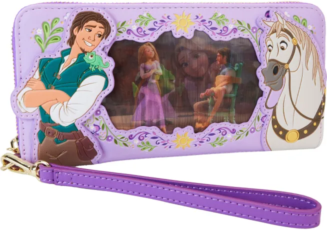 Portefeuille zippé Raiponce Lenticulaire Loungefly