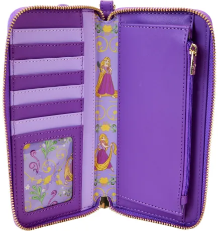 Portefeuille zippé Raiponce Lenticulaire Loungefly