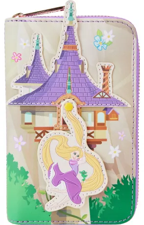 Portefeuille zippé Raiponce se Balance sur la Tour Loungefly