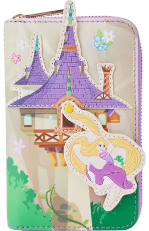 Portefeuille zippé Raiponce se Balance sur la Tour Loungefly