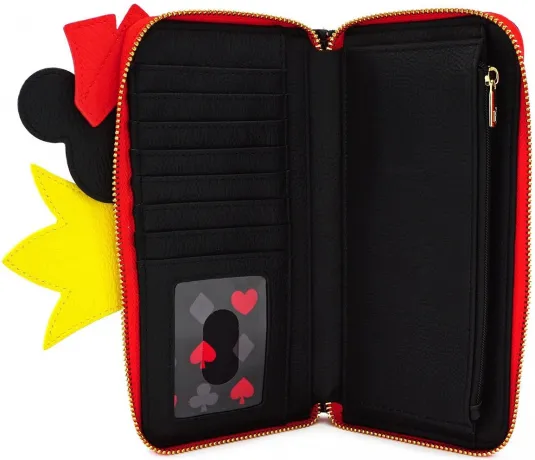 Portefeuille zippé Reine de Cœur Cosplay Loungefly