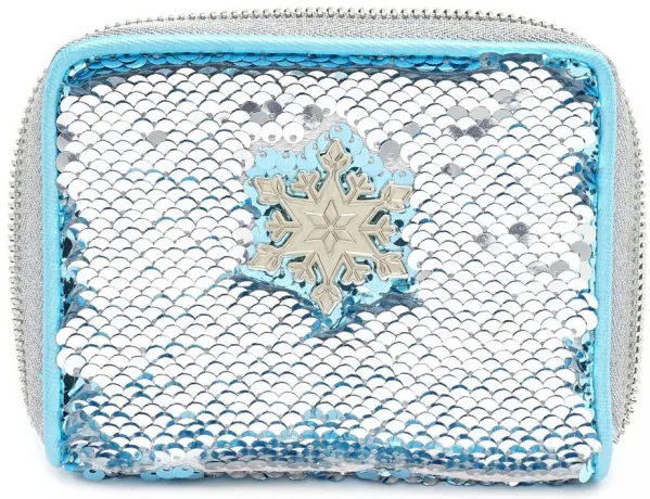 Portefeuille zippé réversible Elsa Sequin Loungefly