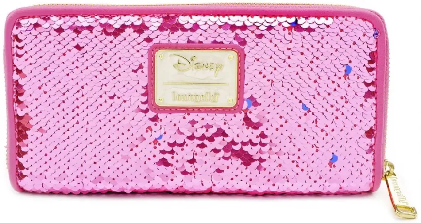 Portefeuille zippé Réversible Sequin Aurore Loungefly