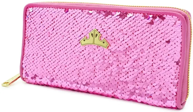 Portefeuille zippé Réversible Sequin Aurore Loungefly
