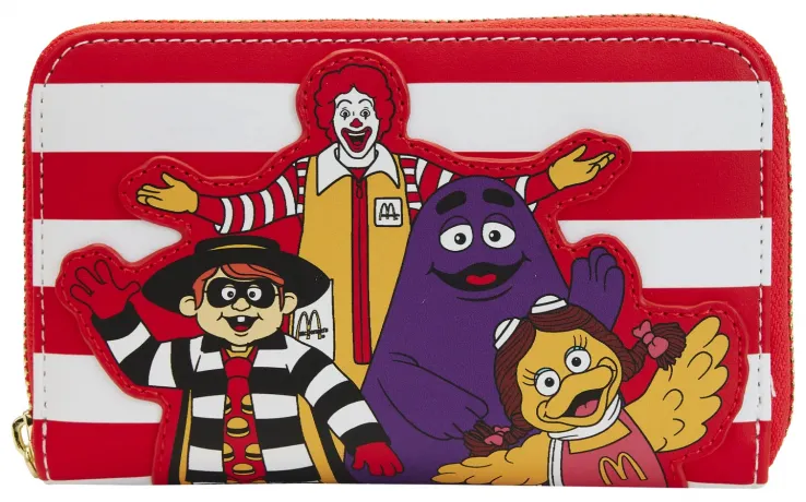 Portefeuille zippé Ronald et ses amis Loungefly
