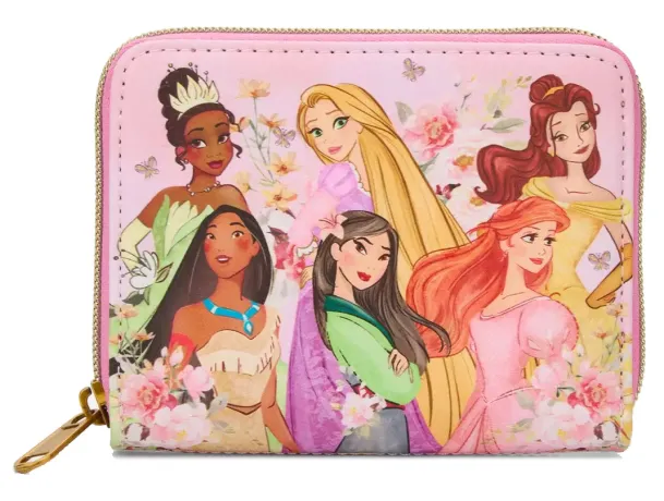 Portefeuille zippé Rose Princesses Groupe Loungefly