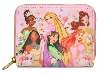 Portefeuille zippé Rose Princesses Groupe Loungefly