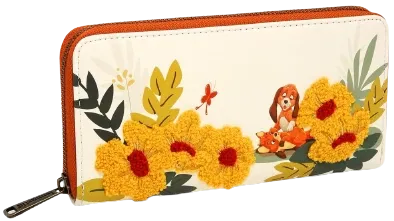 Portefeuille zippé Rox et Rouky Floral Loungefly