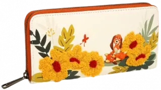 Portefeuille zippé Rox et Rouky Floral Loungefly