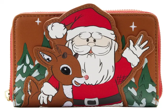 Portefeuille zippé Rudolphe Câlin du Père Noël Loungefly