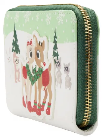 Portefeuille zippé Rudolphe Couple Joyeux Loungefly