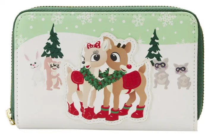 Portefeuille zippé Rudolphe Couple Joyeux Loungefly