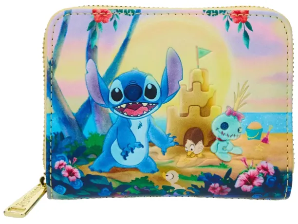 Portefeuille zippé Scène à la Plage Loungefly