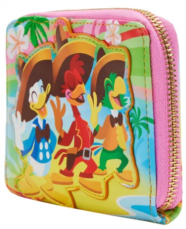 Portefeuille zippé Scène de la Plage Loungefly