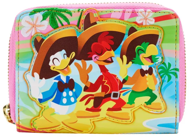 Portefeuille zippé Scène de la Plage Loungefly