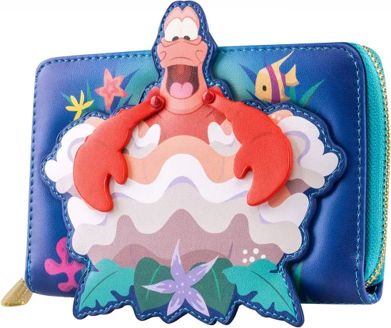 Portefeuille zippé Sébastien sous l&#039;océan Loungefly