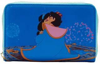 Portefeuille zippé Jasmine Princesse Scène Loungefly