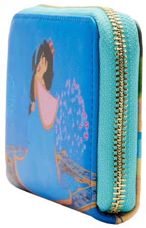 Portefeuille zippé Jasmine Princesse Scène Loungefly