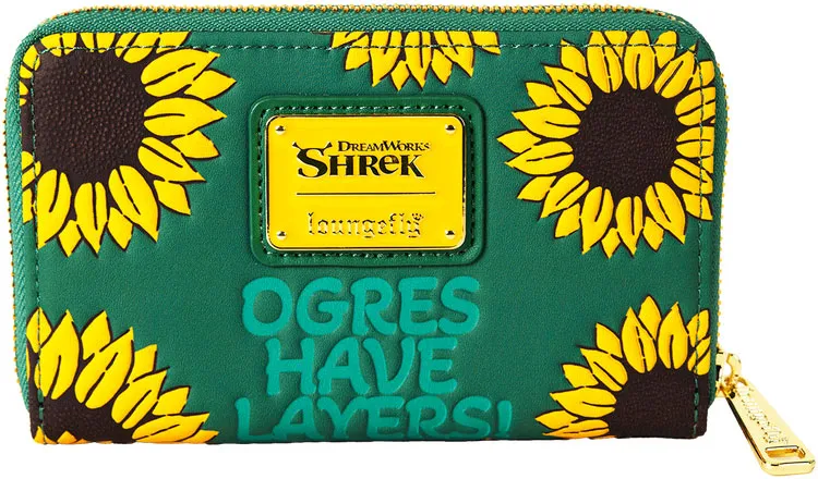 Portefeuille zippé Shrek et l&#039;âne Tournesol Loungefly