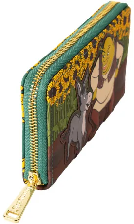 Portefeuille zippé Shrek et l&#039;âne Tournesol Loungefly