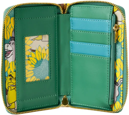 Portefeuille zippé Shrek et l&#039;âne Tournesol Loungefly