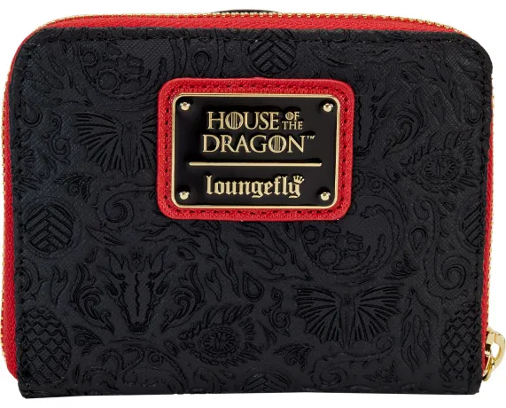 Portefeuille zippé Sigle de la maison Targaryen Impression Intégrale Loungefly
