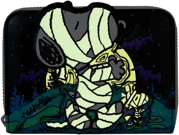 Portefeuille zippé Snoopy Momie Cosplay Glow Loungefly