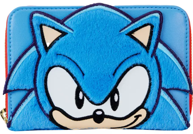 Portefeuille zippé Sonic Classique Cosplay Peluche Loungefly