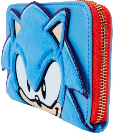 Portefeuille zippé Sonic Classique Cosplay Peluche Loungefly