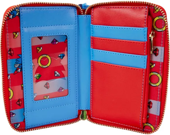 Portefeuille zippé Sonic Classique Cosplay Peluche Loungefly