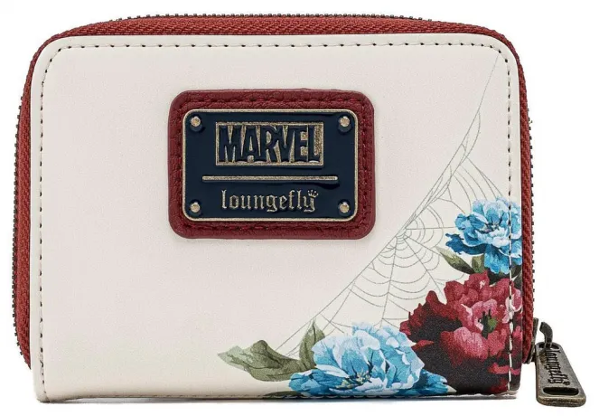 Portefeuille zippé Spider-Man Floral Loungefly