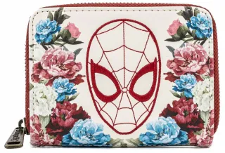 Portefeuille zippé Spider-Man Floral Loungefly