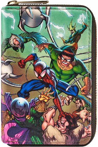 Portefeuille zippé Spider-Man Sinister 6 Loungefly