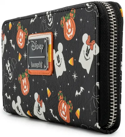Portefeuille zippé Souris Effrayantes Impression Intégrale Loungefly