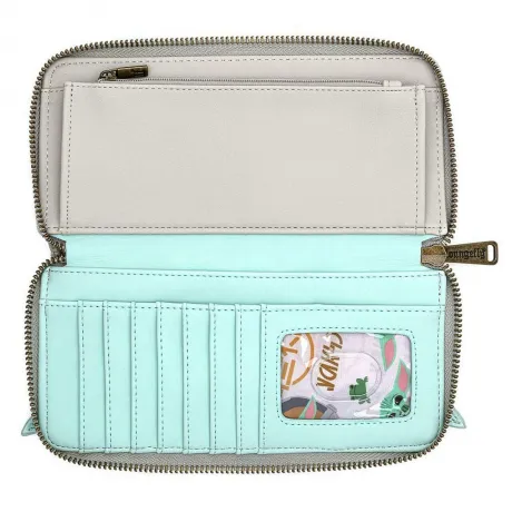 Portefeuille zippé L&#039;Enfant Grogu dans le Berceau Cosplay Loungefly