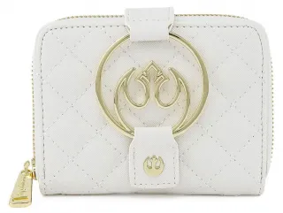 Portefeuille zippé Rebel Blanc Or Loungefly