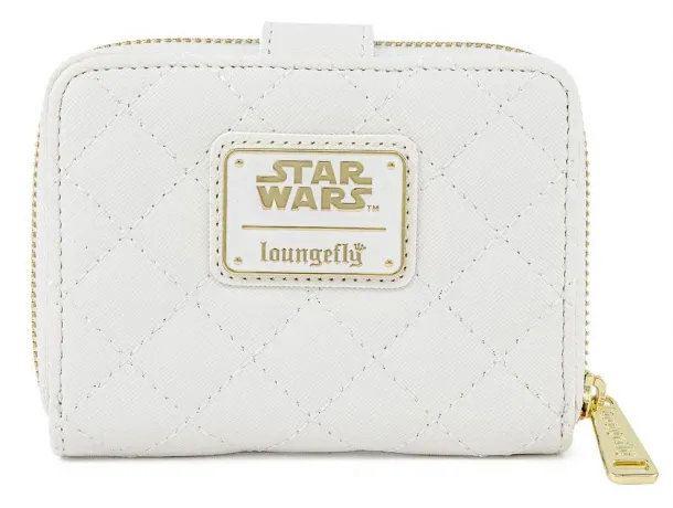 Portefeuille zippé Rebel Blanc Or Loungefly