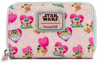 Portefeuille zippé Grogu Saint-Valentin (Mandalorian) Loungefly