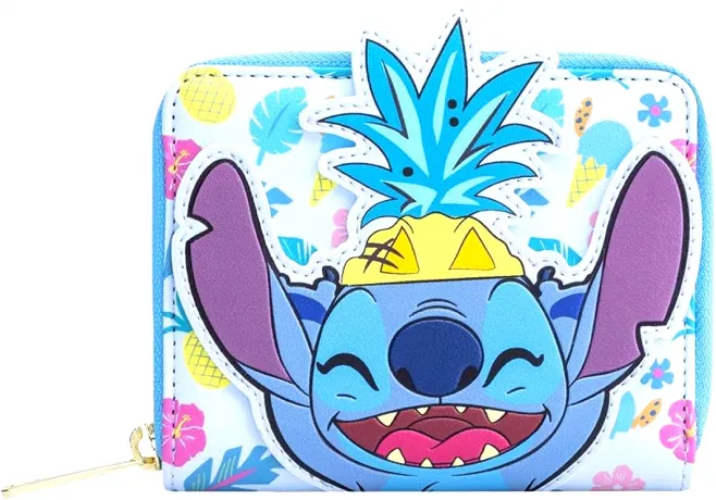 Portefeuille zippé Stitch Ananas Loungefly