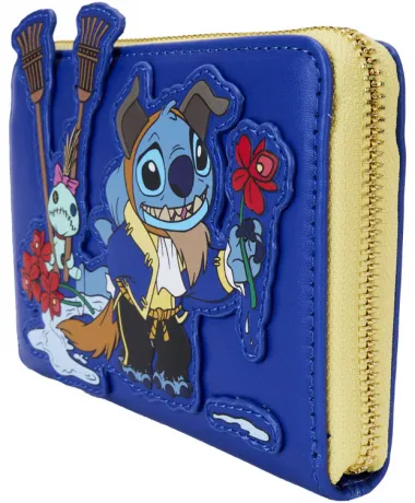 Portefeuille zippé Stitch avec le Costume de la Bête Loungefly
