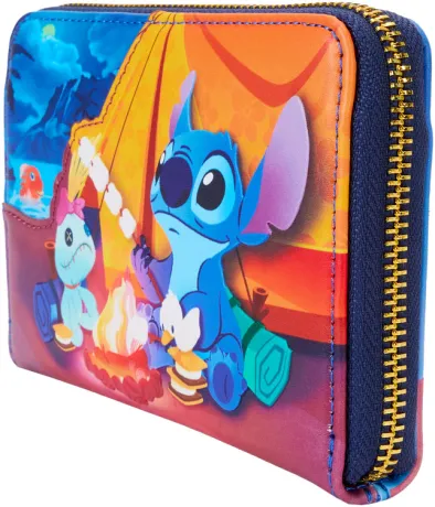 Portefeuille zippé Stitch Camping Loungefly