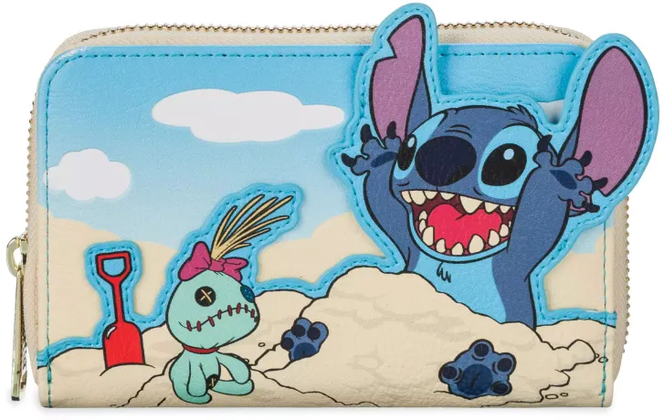 Portefeuille zippé Stitch Château de Sable Loungefly