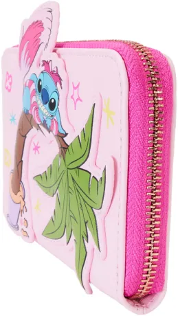 Portefeuille zippé Stitch en Costume Chat du Cheshire Loungefly