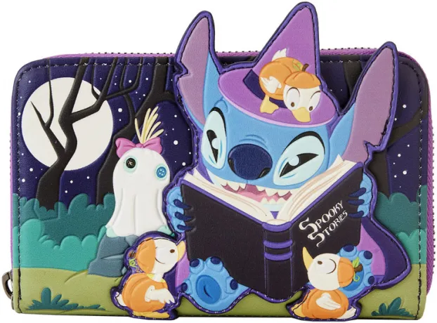 Portefeuille zippé Stitch Histoires qui font Peur Halloween Loungefly