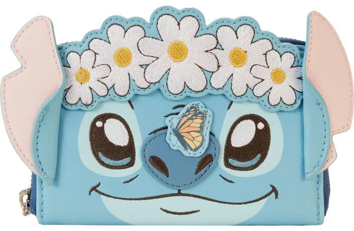 Portefeuille zippé Stitch Printemps et Marguerites Cosplay Loungefly