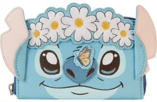 Portefeuille zippé Stitch Printemps et Marguerites Cosplay Loungefly